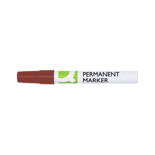 Q-Connect Permanent Marker Bullet Tip 4mm Red Pack of 10 KF11710