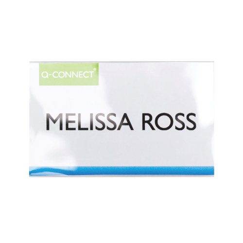 Q-Connect Soft Name Badge with Magnetic Clip 54x90mm (Pack of 25) KF14138