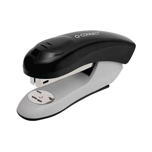 Q-Connect Half Strip Plastic Stapler Black KF14204