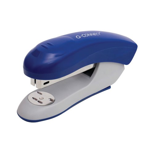 Q-Connect Half Strip Plastic Stapler Blue KF14205