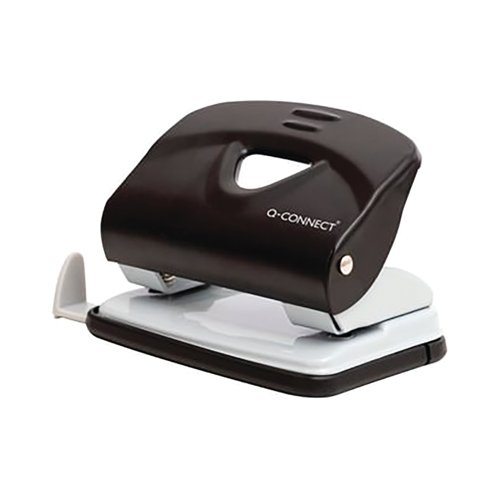Q-Connect Medium Duty Metal Desk Hole Punch Black KF14217