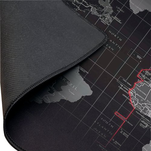 Gaming Mouse Mat Large World Map Print 900x400x2.5mm KF14444