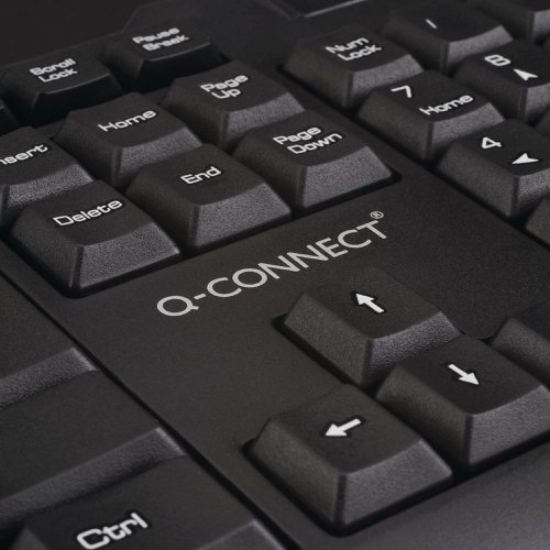 Q-Connect Black Wireless Keyboard/Mouse KF15397