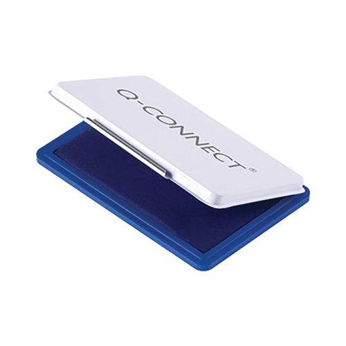 Q-Connect Stamp Pad Metal Case Large 126 x 81mm Blue KF15438 | VOW