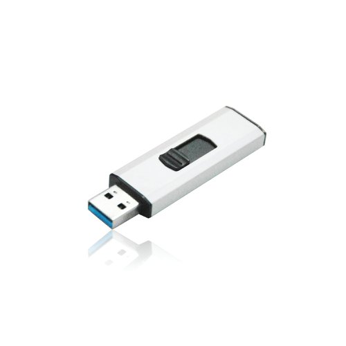 Q-Connect USB 3.0 Slider 16GB Flash Drive Silver/Black KF16369 KF16369