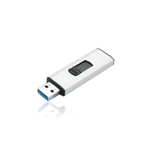 Q-Connect USB 3.0 Slider 64GB Flash Drive Silver/Black KF16371