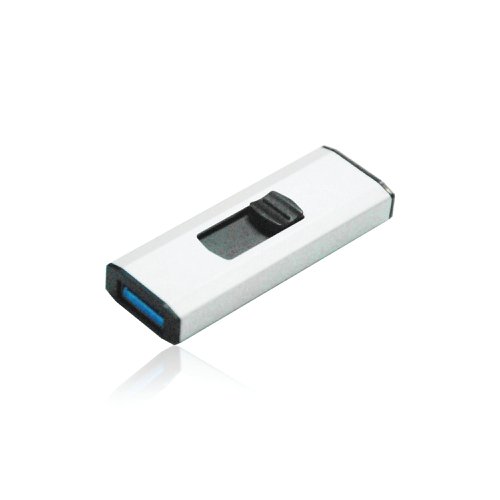 Q-Connect USB 3.0 Slider 128GB Flash Drive Silver/Black KF16375