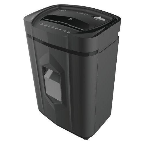 This Q-Connect Micro Cut shredder is ideal for the office, shredding up to 14 sheets of 75gsm paper and the capacity to shred small staples and paperclips. The automatic cut-out will keep your fingers safe during operation when the waste-bin is opened and the overheat protection and reverse function will ensure it doesn't overheat and help with paper jams.