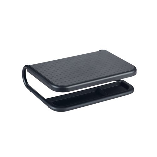 Q-Connect Monitor Laptop Riser with Desktop Organiser 380x295x110mm Black KF17416