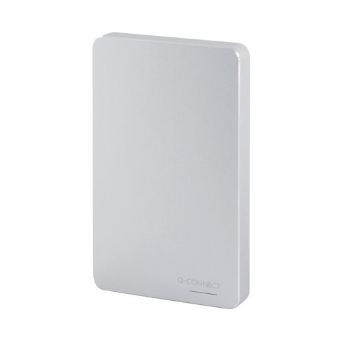 Q-Connect Portable External Hard Drive 1TB with USB Cable Silver KF18083