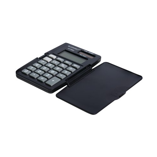 Q-Connect 8 Digit Pocket Calculator with Cover Black KF19062 | KF19062 | VOW