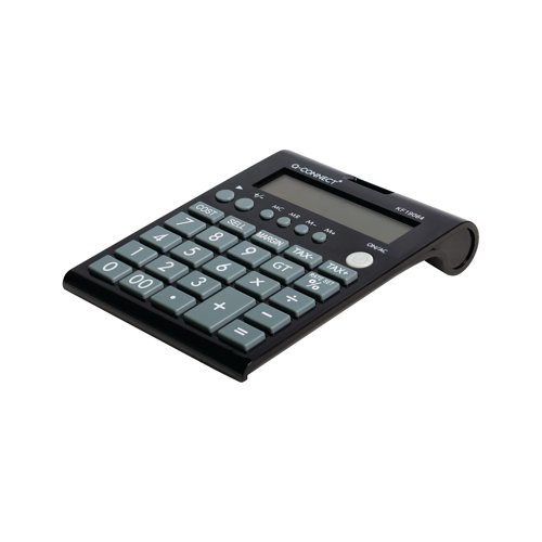 Q-Connect 12 Digit Business Table Top Calculator Medium Black KF19064