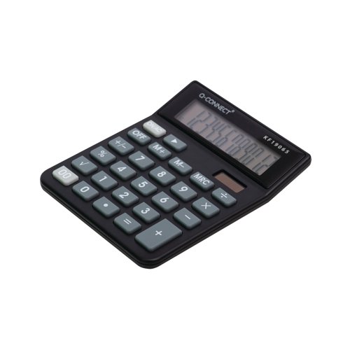 Q-Connect 12 Digit Table Top Calculator Medium Black KF19065 | KF19065 | VOW