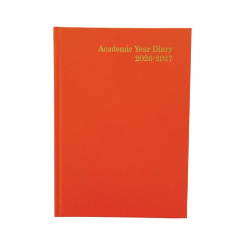 Academic Diary Day Per Page A5 Orange 2026-2027 FS669195