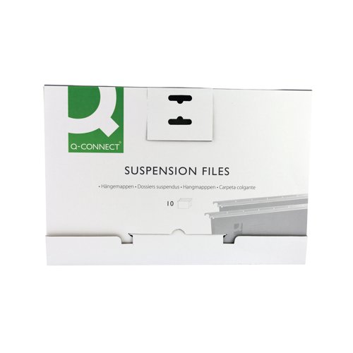 Q-Connect Foolscap Tabbed Suspension Files (Pack of 10) KF21018 | VOW