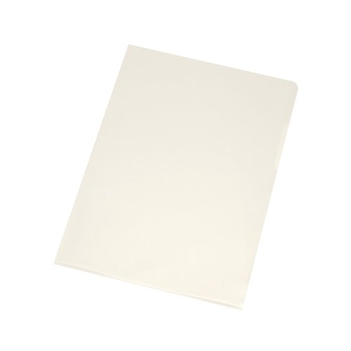 Q-Connect Cut Flush Folders A4 Clear (Pack of 100) KF24002