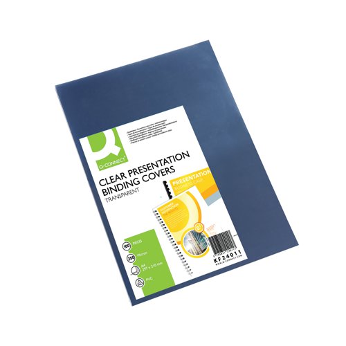 When you are using a comb binder and want to achieve a stylish and protective front cover, these clear plastic sheets are the ideal solution. With a clean and shining sheen, this is perfect for adding extra quality to title pages on your promotions and proposals. Protecting all of your contents from damage and thus preserving their integrity, this is perfect for creating lasting, high quality documents. The standard of this product is so high that it almost rivals professional printing jobs.