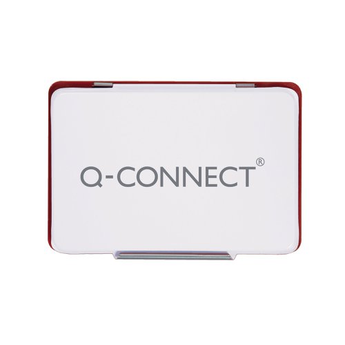 Q-Connect Stamp Pad Metal Case Medium 110 x 70mm Red KF25212 | VOW