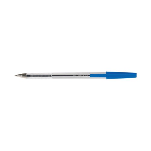 KF26039 | Choose this pack of 50 Q-Connect medium ballpoint pens for affordable, high quality writing. Perfect for use in homes, offices and schools, with smooth-flowing ink that lasts. The medium nib, made from tough tungsten carbide, is ideal for general handwriting and drawing with bold lines. The long-lasting blue ink is designed for archival use, and the cap is ventilated for extra safety. This pack contains 50 blue pens.