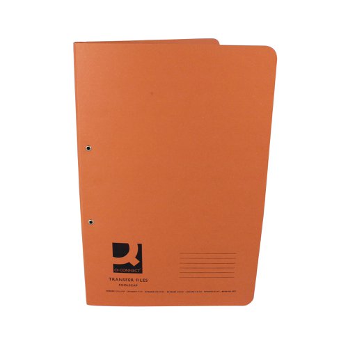 Q-Connect Transfer File 35mm Capacity Foolscap Orange (Pack of 25) KF26059 | VOW