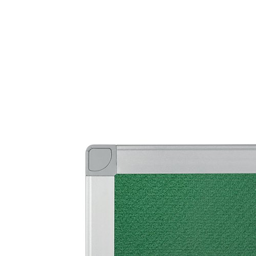 Q-Connect Aluminium Frame Felt Noticeboard with Fixing Kit 1200x900mm Green 54034204