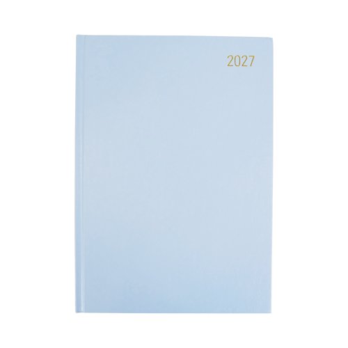 Desk Diary 2 Page Per Day A4 Soft Blue 2027 FS669360