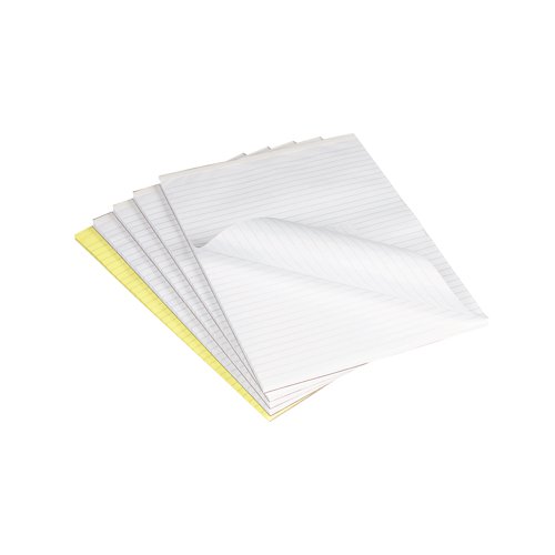 Q-Connect Feint Ruled Board Back Memo Pad 160 Pages A4 (Pack of 10) A4 Memo F | KF32001 | VOW