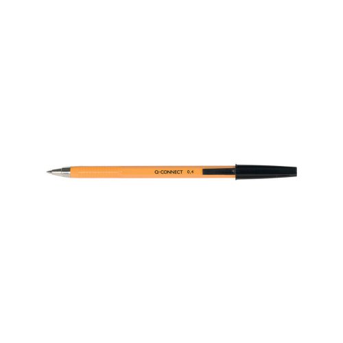 Q-Connect Ballpoint Pen Fine Black (Pack of 20) KF34046