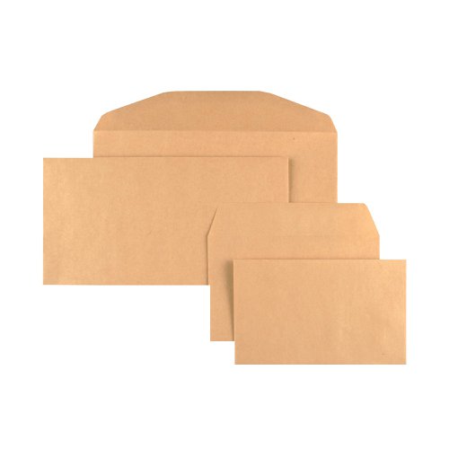 Q-Connect Envelope 89x152mm Wallet Gummed 70gsm Manilla (Pack of 1000) 721166