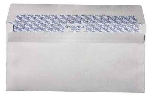 Q-Connect DL Envelopes Window Self Seal 80gsm White (1000 Pack) KF3455