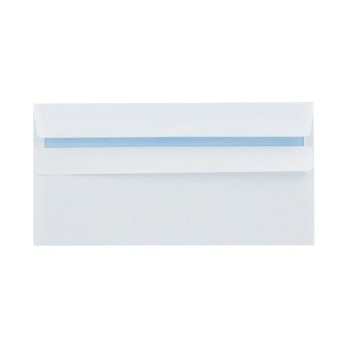 Q-Connect DL Envelopes Wallet Self Seal 100gsm White (Pack of 1000) 7137