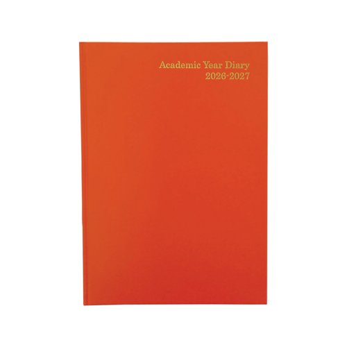 Academic Diary Week To View A4 Orange 2026-2027 FS669196