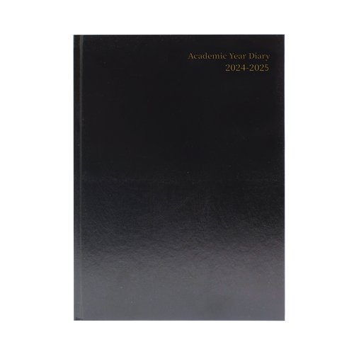 KF3A5ABK24 | Ideal for students, teachers or anybody working in the education sector, this academic A5 diary runs from July 2024 to July 2025 with a week to view format with ample space for noting down assignments, deadlines, meetings and appointments. The diary includes reference calendars on each page and yearly planners at the front and back of the book. A ribbon marker helps you to find your place within the book.