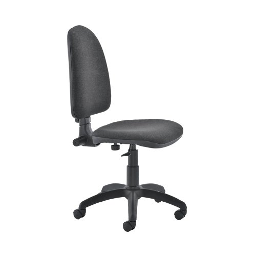 Jemini High Back Operator Chair 600x600x1000-1130mm Charcoal KF50172