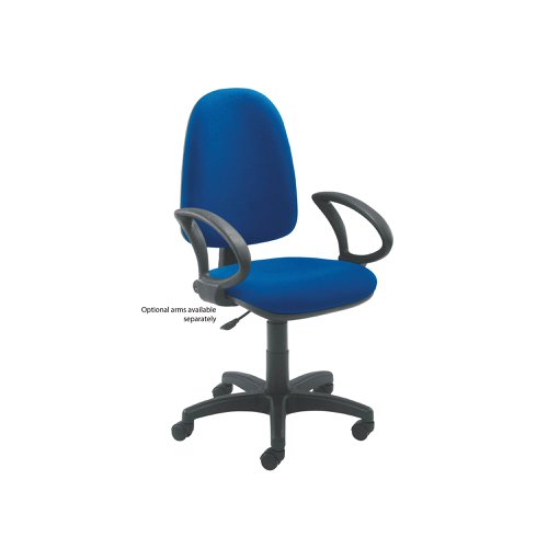 Jemini High Back Operator Chair 600x600x1000-1130mm Blue KF50174