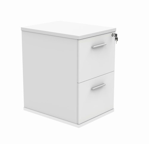 Astin 2 Drawer Filing Cabinet 540x600x710mm Arctic White KF70011 | VOW