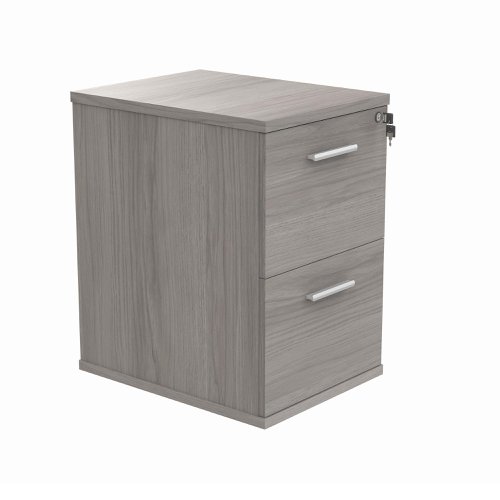 Astin 2 Drawer Filing Cabinet 540x600x710mm Alaskan Grey Oak KF70012 | VOW