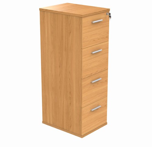 Astin 4 Drawer Filing Cabinet 540x600x1358mm Norwegian Beech KF70013 | VOW