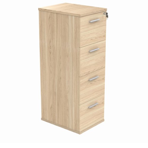 Astin 4 Drawer Filing Cabinet allows you to organise your office to be clutter-free with a budget-friendly filing solution. The filing cabinet has lockable drawers for keeping files safe and secure.