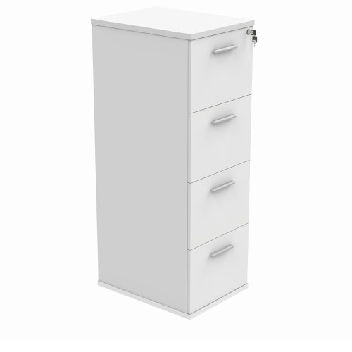 Astin 4 Drawer Filing Cabinet allows you to organise your office to be clutter-free with a budget-friendly filing solution. The filing cabinet has lockable drawers for keeping files safe and secure.