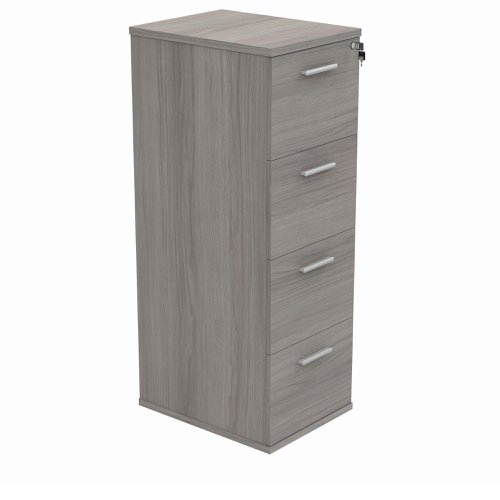 Astin 4 Drawer Filing Cabinet 540x600x1358mm Alaskan Grey Oak KF70016 | VOW