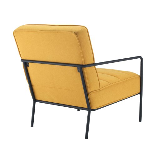 Jemini Atlas Reception Armchair is a steel framed generously padded chair with Scandinavian style fabric. Fitted with non-marking plastic feet and a black powder-coated 18mm steel frame. Ideal for reception areas, foyers and break-out areas.