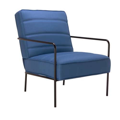 Jemini Atlas Reception Wire Frame Armchair 620x880x830mm Navy KF70020 | VOW