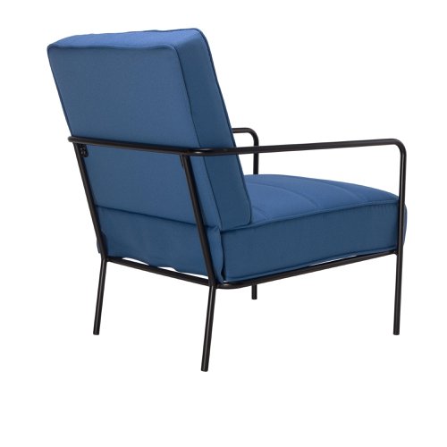 Jemini Atlas Reception Wire Frame Armchair 620x880x830mm Navy KF70020