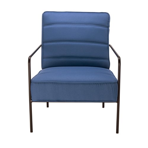 Jemini Atlas Reception Wire Frame Armchair 620x880x830mm Navy KF70020