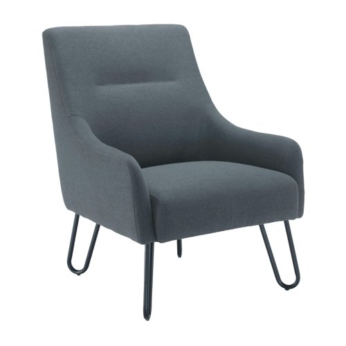 Jemini Daveen Reception Wire Frame Armchair 650x800x860mm Grey KF70021 | VOW