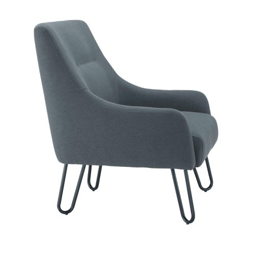 Jemini Daveen Reception Wire Frame Armchair 650x800x860mm Grey KF70021 | VOW