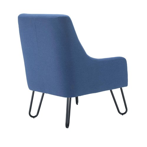 Jemini Daveen Reception Wire Frame Armchair 650x800x860mm Navy KF70023 | KF70023 | VOW