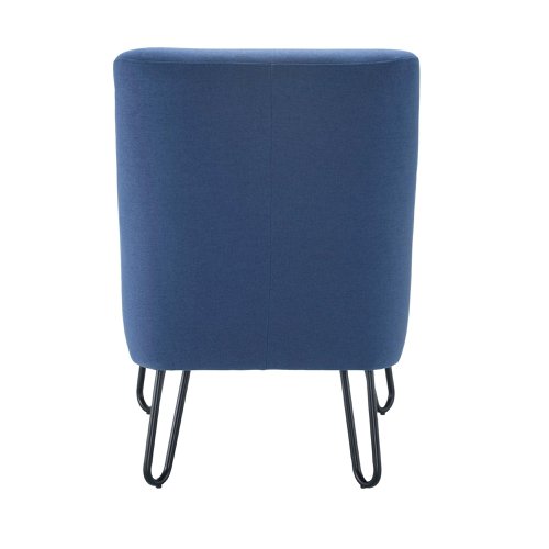 Jemini Daveen Reception Wire Frame Armchair 650x800x860mm Navy KF70023 | KF70023 | VOW