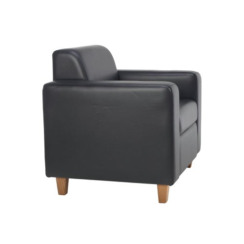 Jemini Iceberg PU Armchair Wooden Foot KF70107